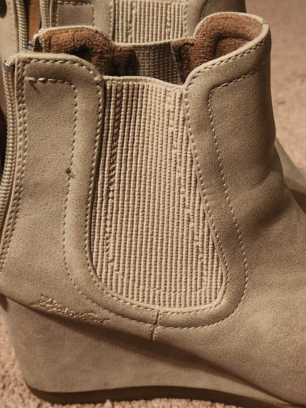 Women's Blowfish Wedge Booties Size 7